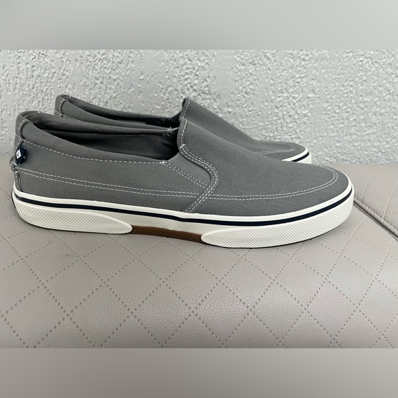 Sperry Mens, Halyard Slip-On Canvas Sw Grey 11.5 - Picture 8 of 9
